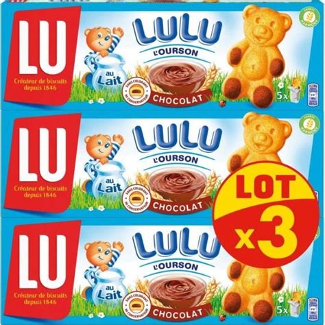 LULU L OURSON Gâteaux chocolat 150g lot de 3 Cdiscount Au quotidien