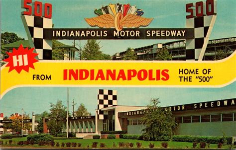 Indianapolis Motor Speedway Home Of The 500 Vintage Postcard Museum