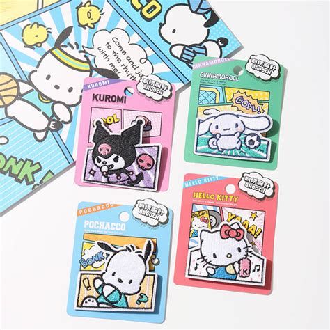 Sanrio Embroidery Brooch Comic Style Kawaiienvy