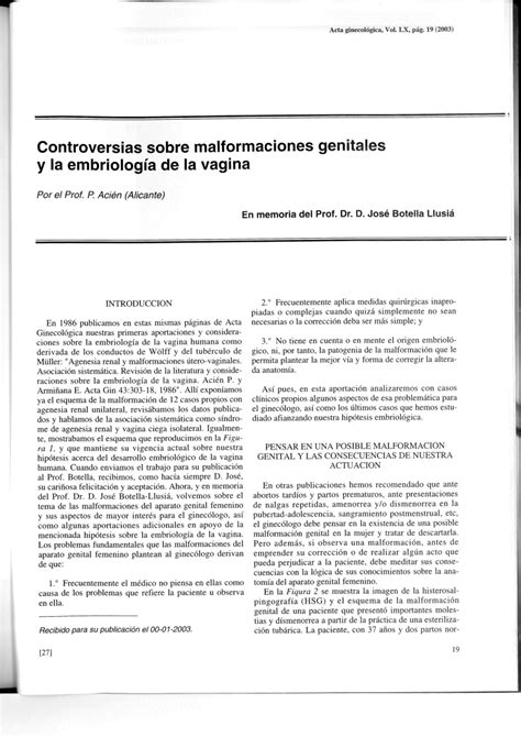 PDF Controversies On Genital Malformations And Embryology Of The Vagina