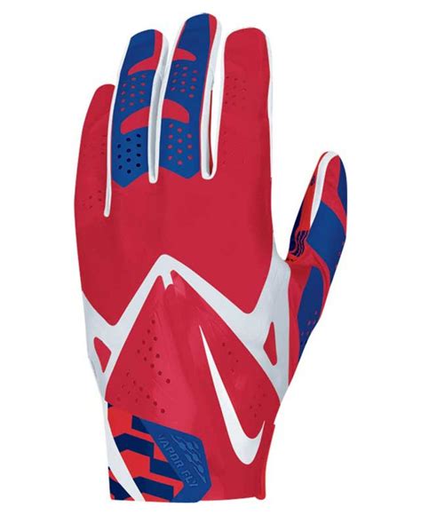 Nike New York Giants Vapor Fly Team Authentic Glove In Blueredwhite