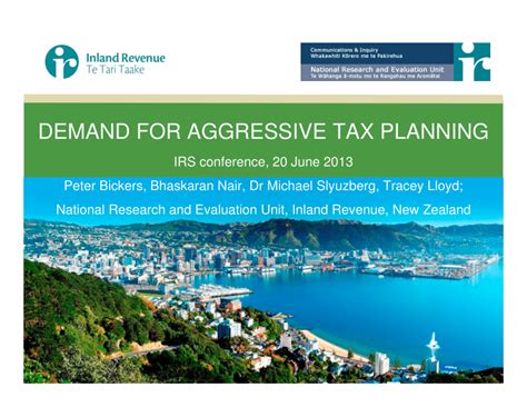 demand  aggressive tax planning