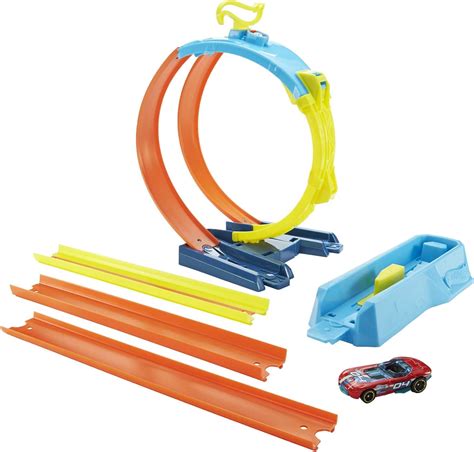 Buy Hot Wheels Track Builder Unlimited Split Loop Pack Loop With Exit Options Connects To