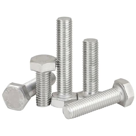 Super Duplex Stainless Steel Hex Head Screw Bolt Metric Threaded Din933 M6 Hexagon Bolts