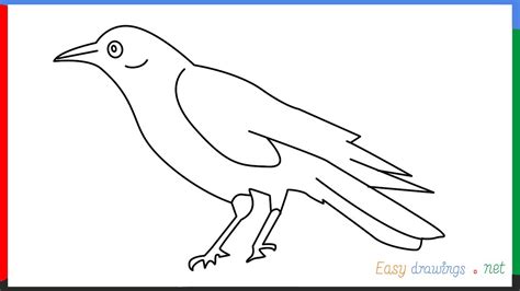 Simple Raven Drawing