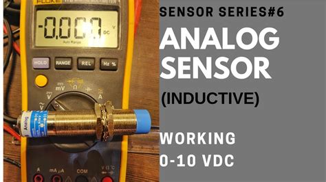 Analog Inductive Sensor Working Output Variation Vdc Youtube