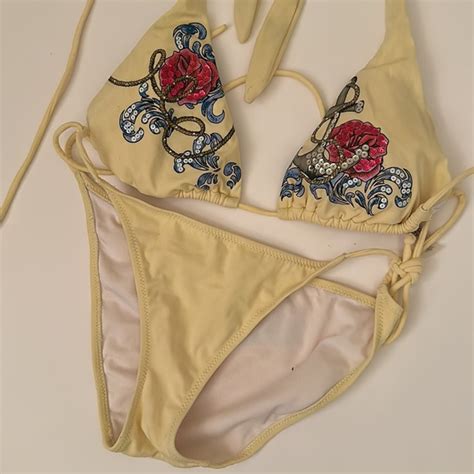 Victoria S Secret Swim Victorias Secret Sexy Yellow Bikini Poshmark