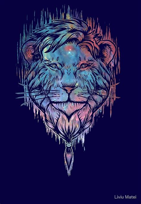 fancy lion beard  liviu matei redbubble