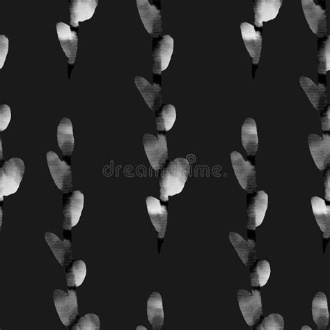 Seamless Pattern With Pussy Willows Stock Illustration Illustration Of Snuggle Background