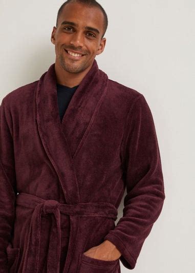 Burgundy Dressing Gown - Matalan