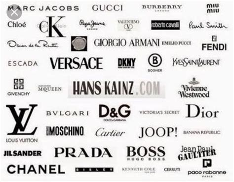 Top brands | Fashion logo, Clothing brand logos, Fashion logo branding