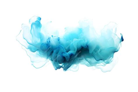 Premium Ai Image Blue Smoke Watercolor Abstract Blue Liquid Acrylic
