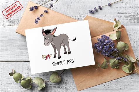 Funny Graduation Card Smart Ass Card Funny Grad Card High School Graduation College