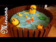 Despicable Me Minion Hot Tub Cake Kit Kat Cake Youtube M Ms Cake Kitkat Cake Cake Kit Eat