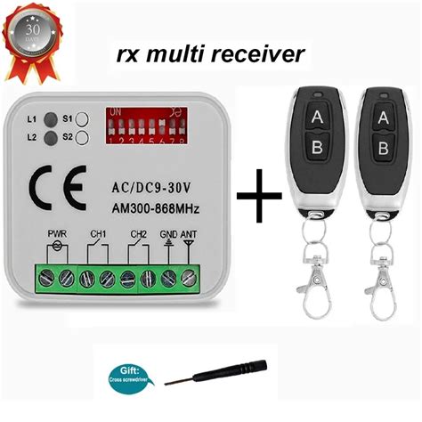 300 900mhz Universal Garage Door Remote Control Receiver Rx Multi