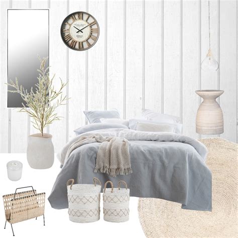 Coastal Bedroom Interior Design Mood Board By Cosmosinteriors Style