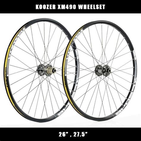 Koozer XM490 Loud Hubs 26" 27.5" Wheelset, Sports Equipment, Bicycles ...