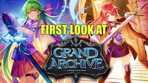 First Look At Grand Archive Trading Card Game Card Game Club YouTube