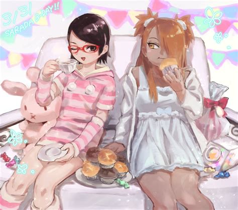 sarada and chocho - Uchiha Sarada Wallpaper (42991985) - Fanpop