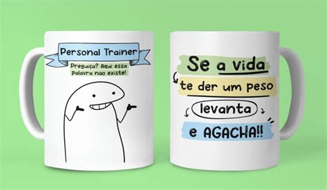 Caneca de Cerâmica Flork Profissão Personal Trainer Elo7