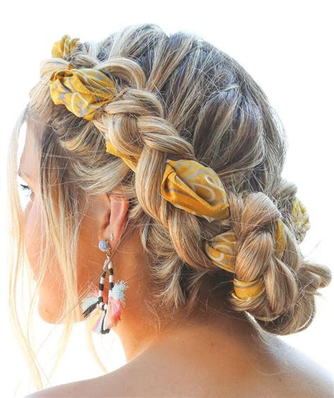 21 Pretty Ways To Wear A Scarf In Your Hair