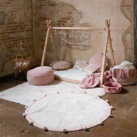 Lorena Canals Hippy Dots Vintage Nude Kilim Hipicon