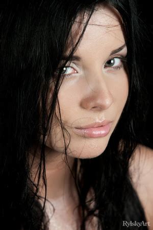 Tempting Fresh Brunette In Black Fishnet Dress Shows Wid XXX Dessert