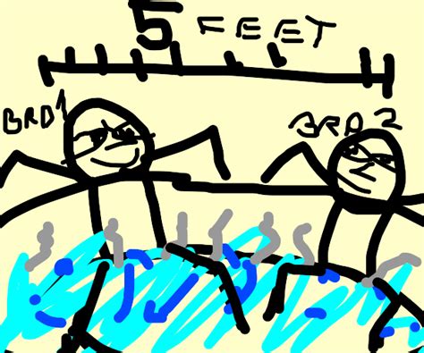 Two Bros Chillin In A Hot Tub Drawception