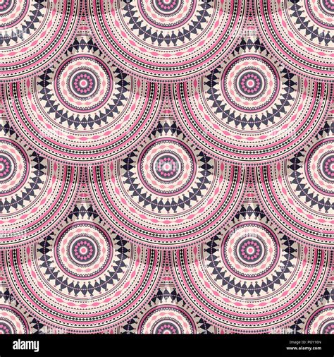 Decorative Ethnic Seamless Pattern Vector Illustration Stock Vector