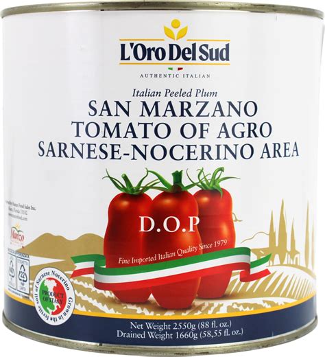 Amazon.com : La San Marzano Large Can, Peeled Plum Tomatoes in Puree