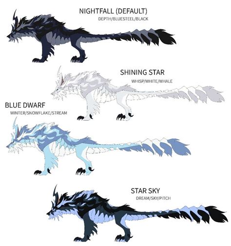 Four Different Types Of Godzillas Are Shown In This Graphic Art Work