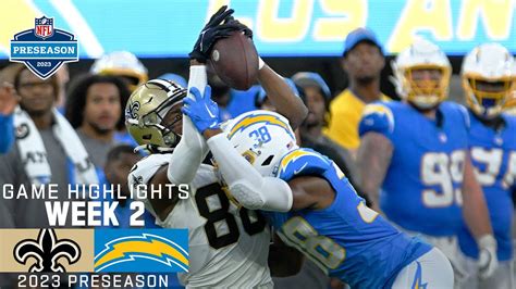 New Orleans Saints Vs Los Angeles Chargers Preseason Week