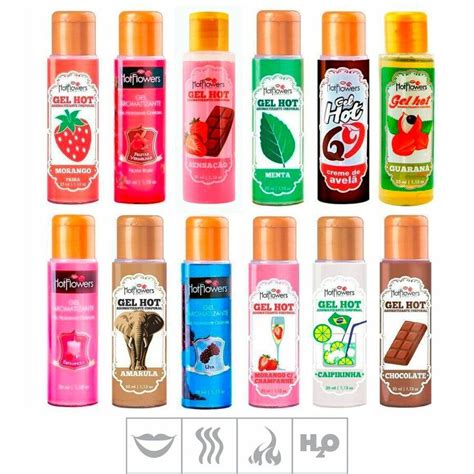 Gel Aromatizante Hot Beijável ml Hot Flowers