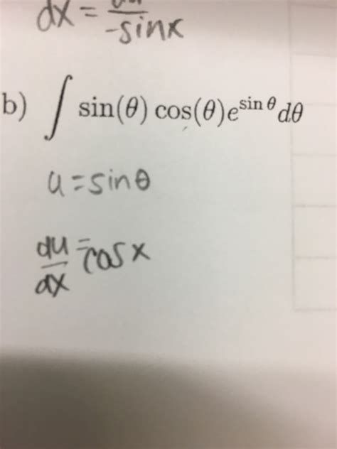 solved integral sintheta  theta esin theta  theta cheggcom