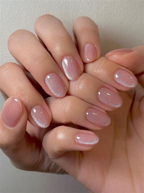 Korean Inspired Nude Nail Designs For A Chic Look Stylish Nails Velvet Nails Gel Nails