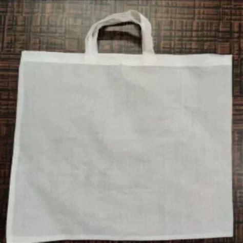 Cotton Plain White Cloth Carry Bag For Shopping Capacity 3kg At Rs