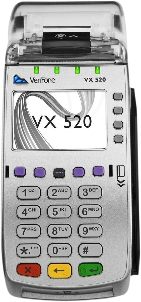 Verifone Vx520 Emv Contactless Credit Card Terminal With Wells 350