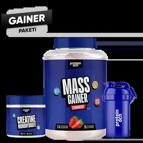 Gainer Paketi - Mass Gainer Tozu ve Creatine ile Yüksek Kalorili Paket