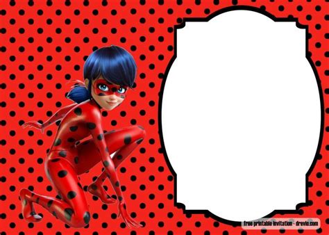 Invitacion De Cumpleanos Miraculous Prodigiosa Ladybug Y Images