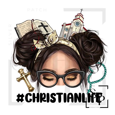 UV DTF Decal Christian Life White Latina Woman Ready To Apply Permanent Adhesive Decal Cups