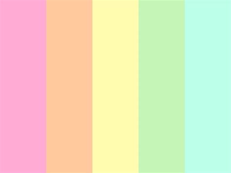 Palette Rainbow Icecream COLOURlovers Pastel Colour Palette