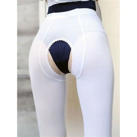 Collant Lingerie Sexy Collants Sans Entrejambe Femmes D Velours Printemps Automne Collants