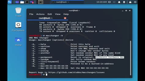 How To Change MAC Address In Kali Linux Macchanger YouTube