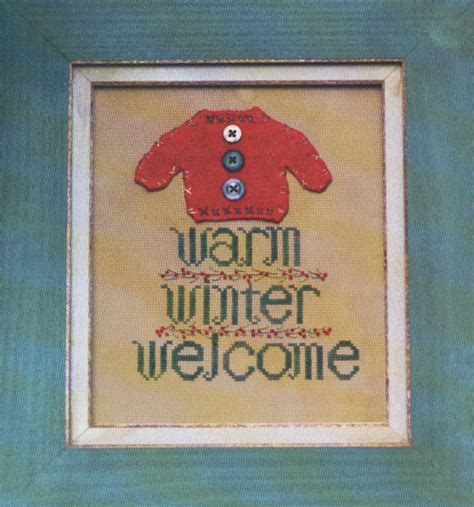 Warm Winter Welcome Wextras By Sisters And Best Friends Counted Cross