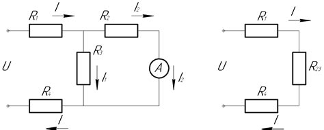 Решение: Какой ток покажет амперметр, если напряжение U=15 В ...