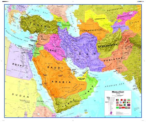 Middle East Map World Map Map