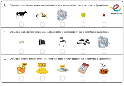 Las Medidas Fichas Para Repasar En Educación Primaria