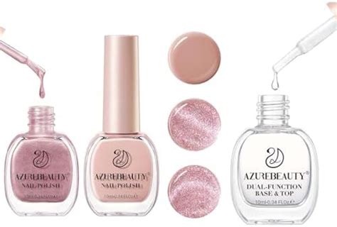 Amazon AZUREBEAUTY Cat Eye Nail Polish Set Quick Dry Vegan Nude Colors Nail Lacquer