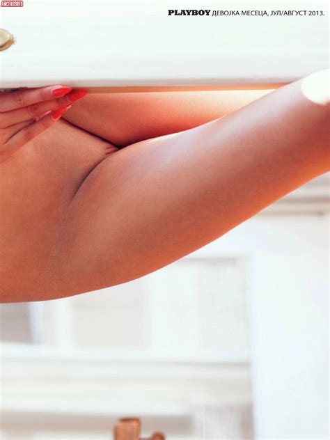 Naked Bozana Vujinovic In Playboy Magazine Serbia