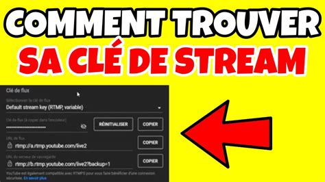 Tuto Comment Trouver Sa Cl De Stream Youtube Youtube